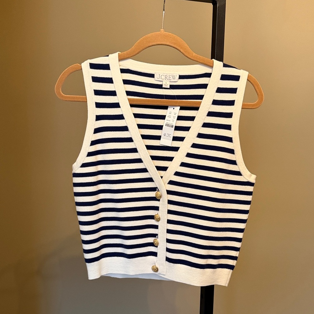 J. Crew Preppy Vest Size Med.